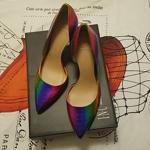 NIB INC International Concepts Rainbow Pride Heel…